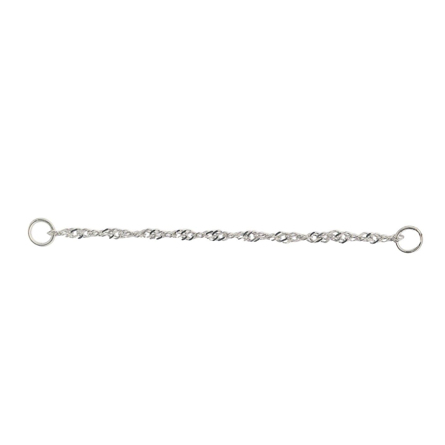 Singapore Chain 1.2mm - 14k White Gold - Single Draping Chain