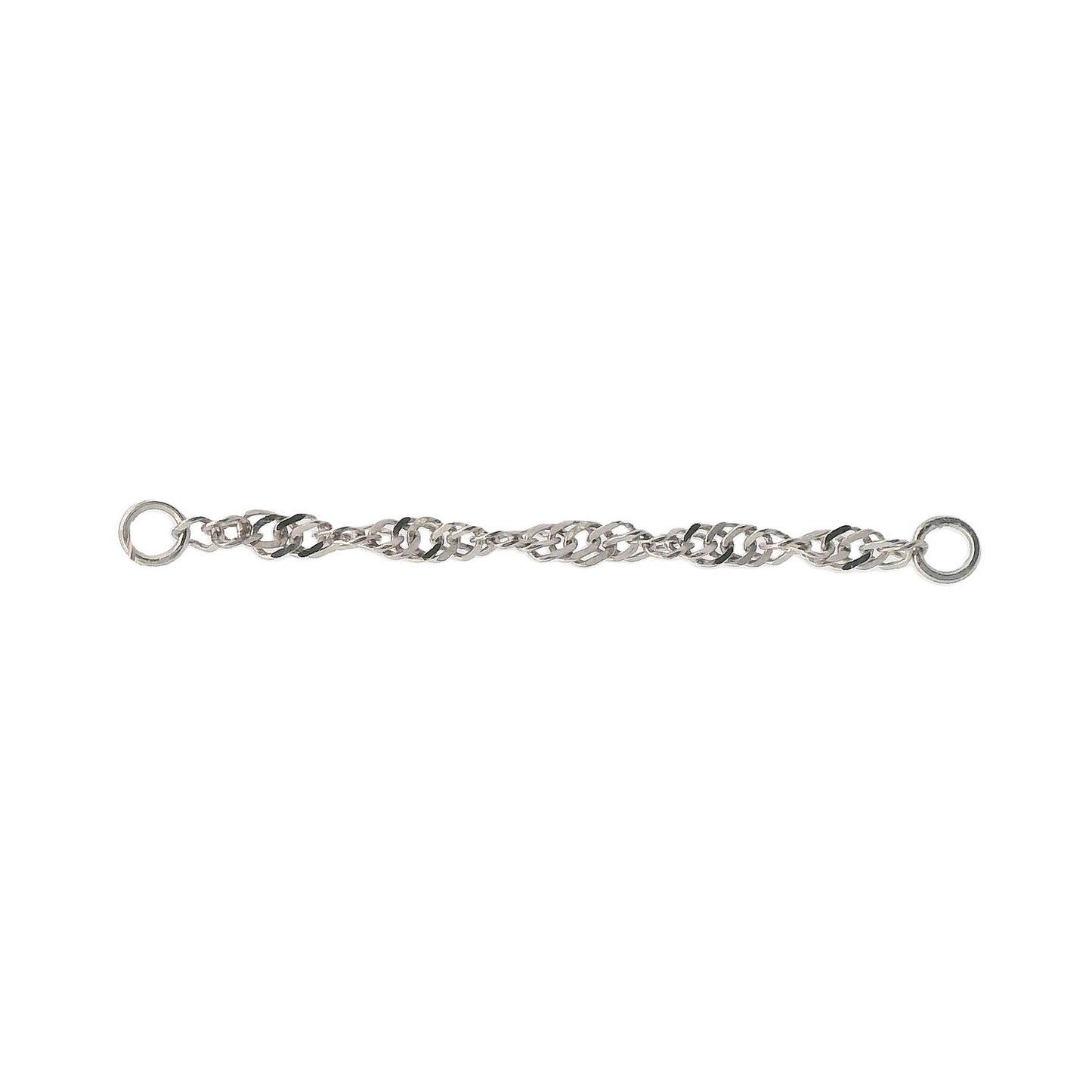 Singapore Chain 1.5mm - 14k White Gold - Single Draping Chain