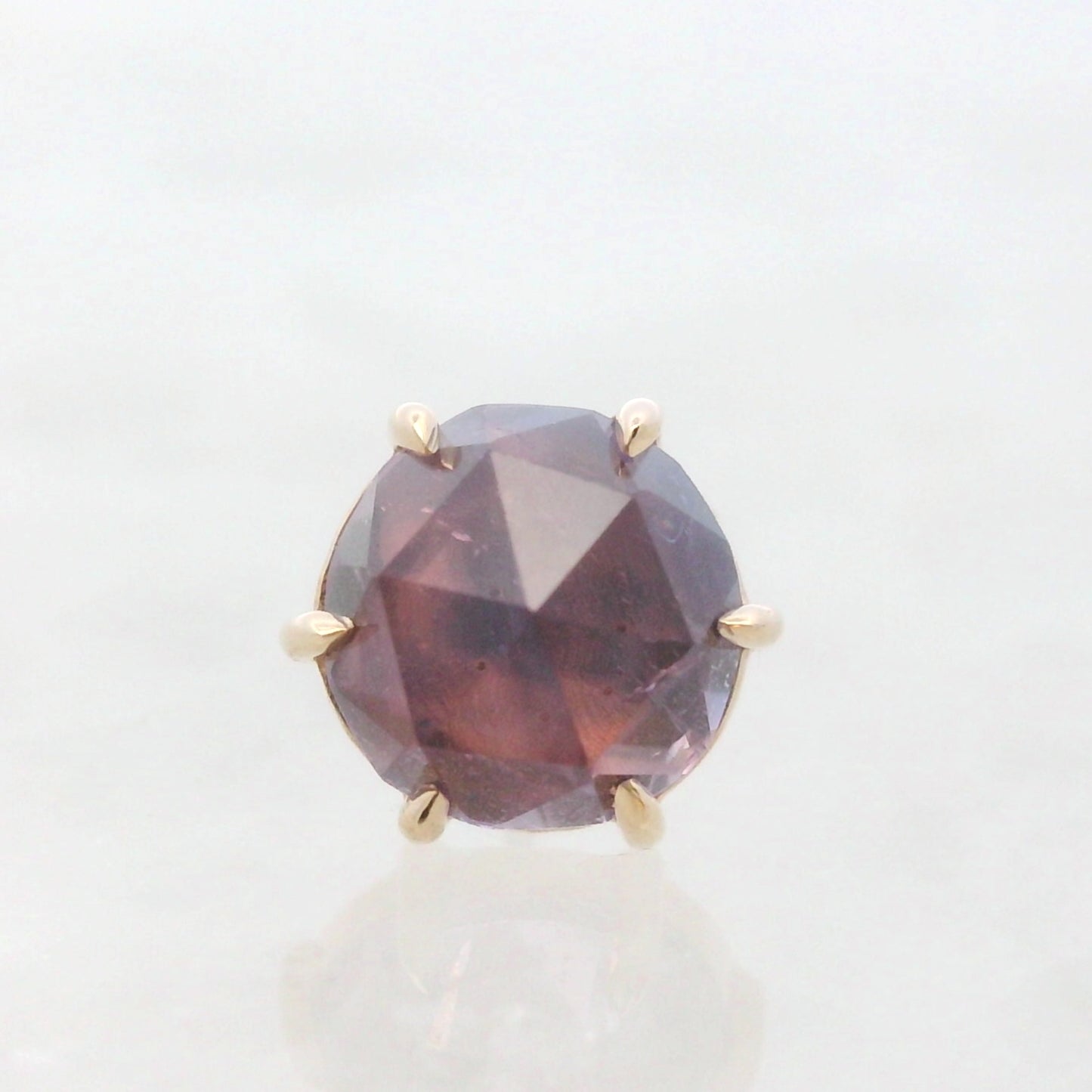 Rose Cut Winza Sapphire Yellow Gold