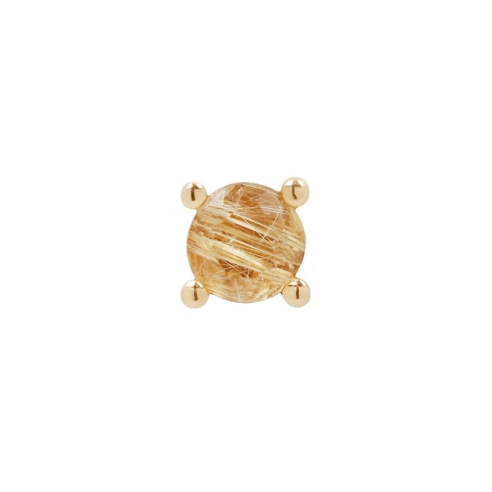 Rutilated Quartz Prong