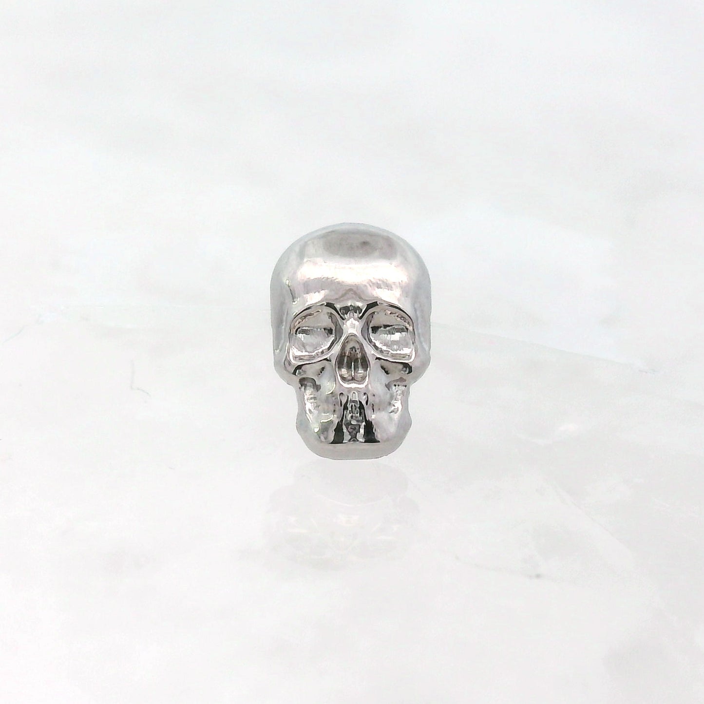 3D Skull - Titanium - Threadless
