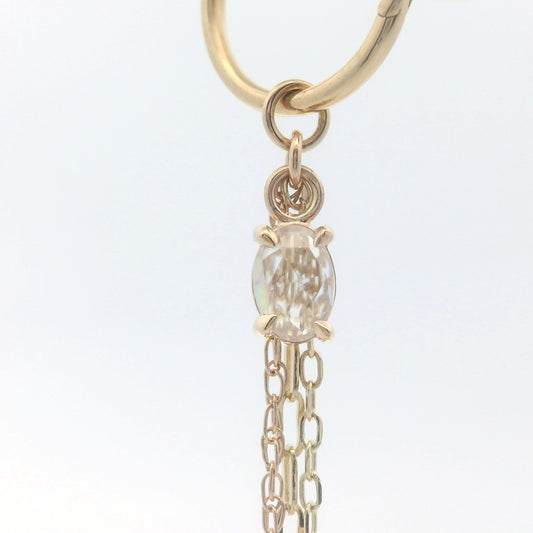 Chain Charm - Umba Sapphire Yellow Gold