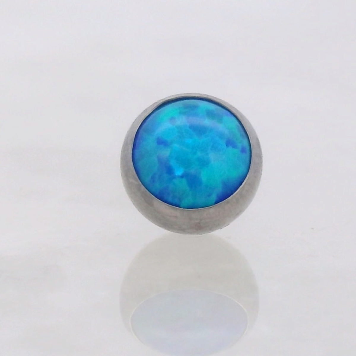 Gem Ball Opal - Titanium - Threaded