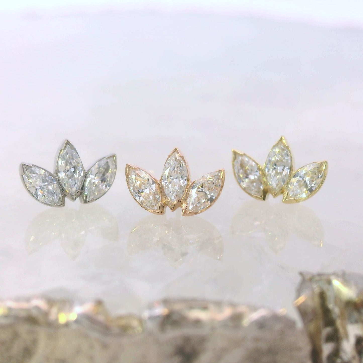 Triple Marquise Fan