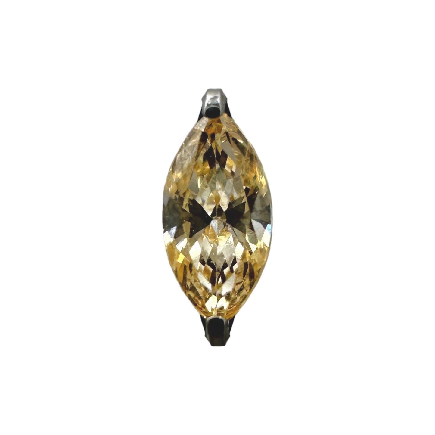 Marquise Prong - Titanium - Threadless