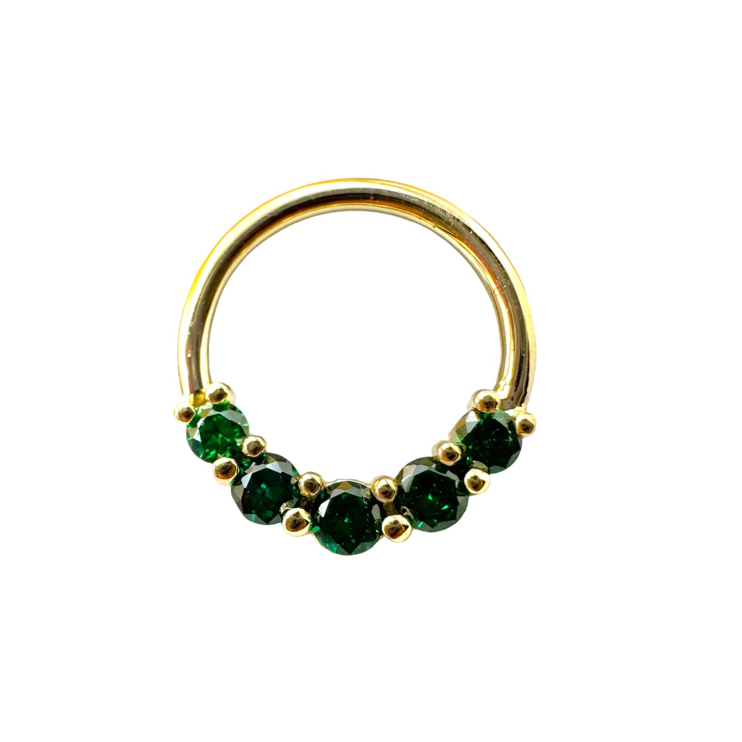Prong Set 5 Gem Seam Ring