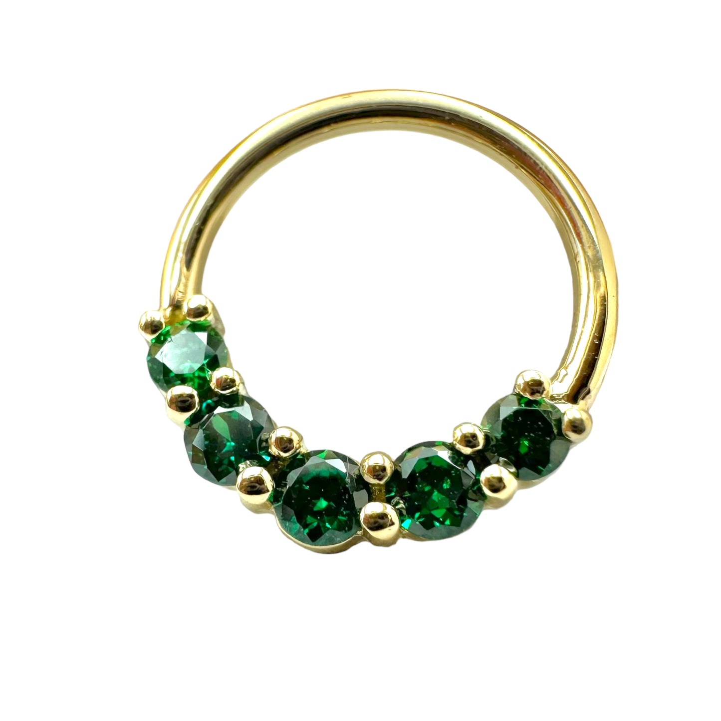 Prong Set 5 Gem Seam Ring