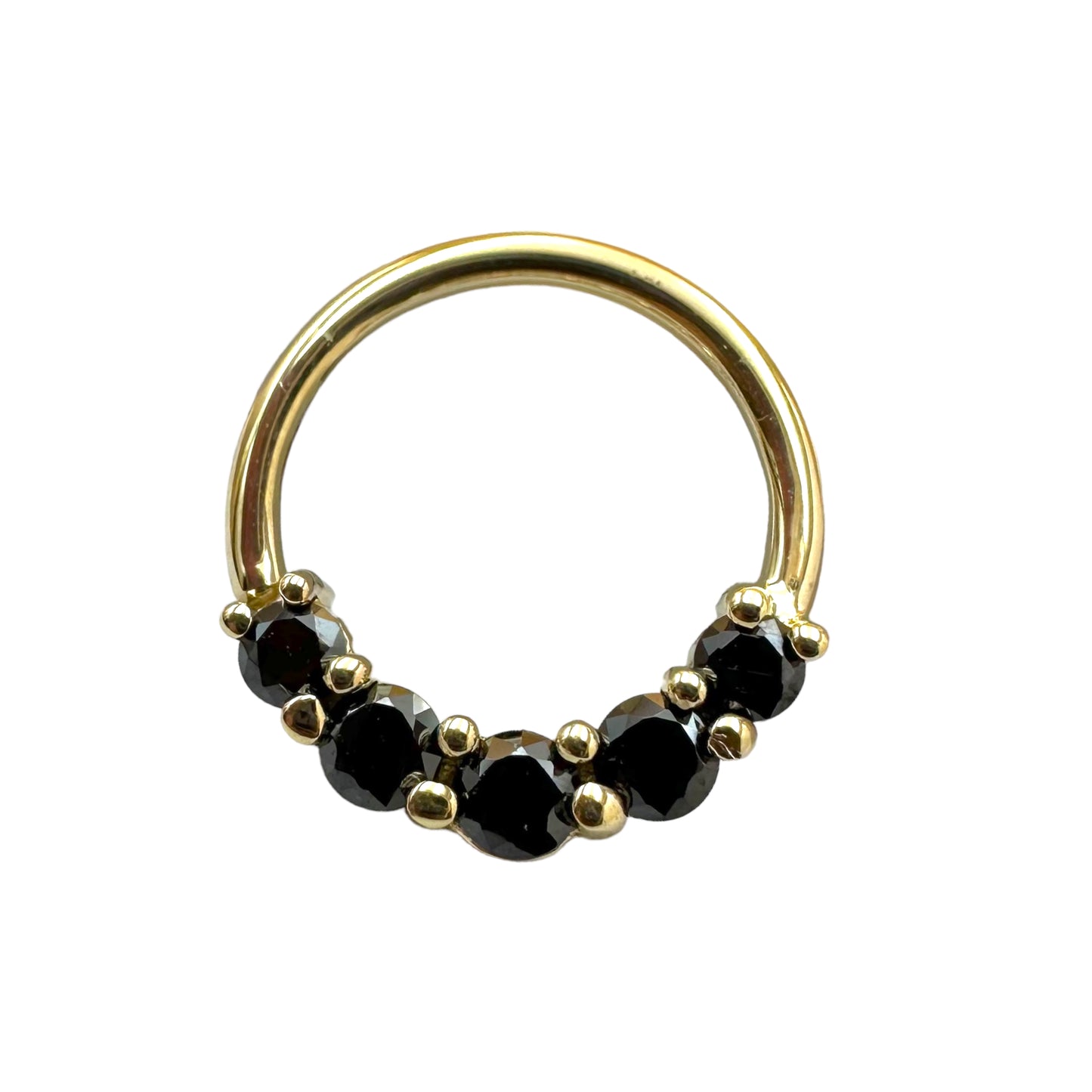 Prong Set 5 Gem Seam Ring