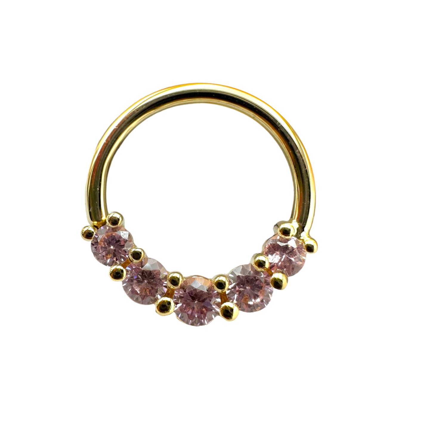 Prong Set 5 Gem Seam Ring