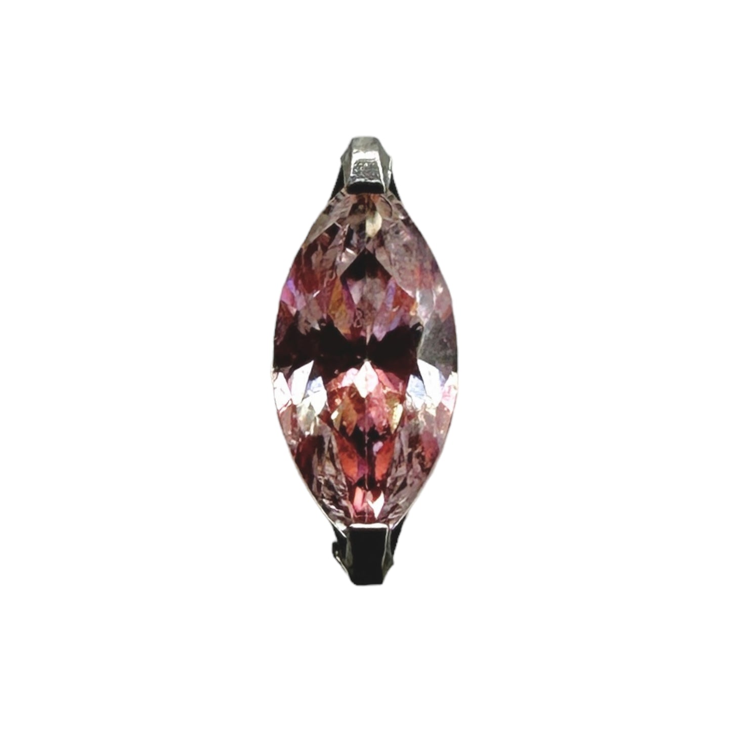 Marquise Prong - Titanium - Threadless