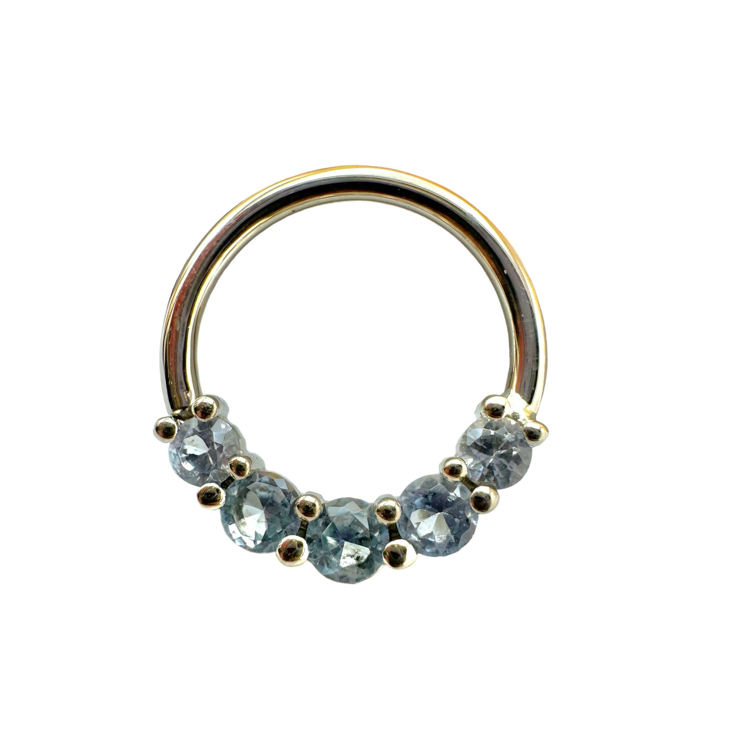 Prong Set 5 Gem Seam Ring