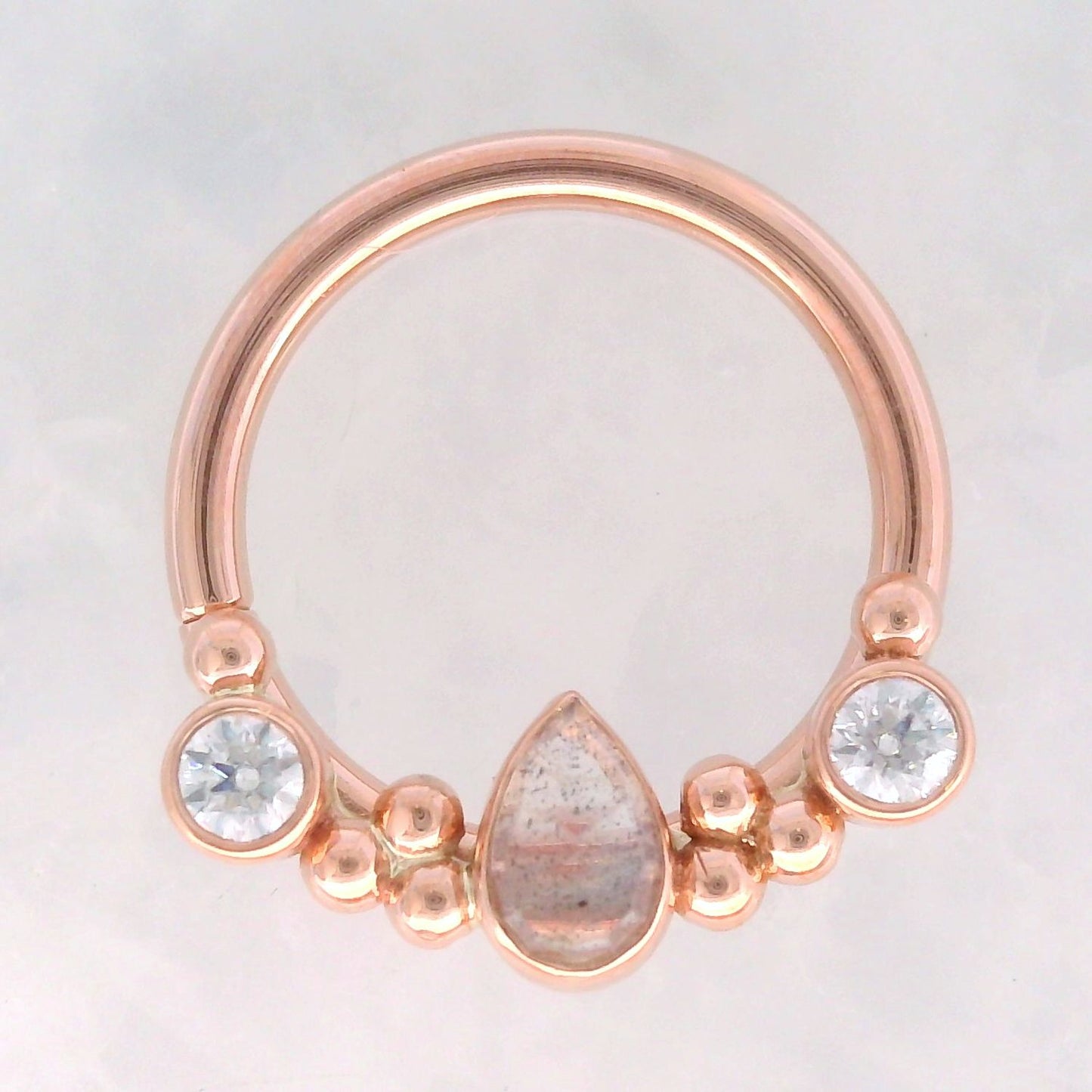 Inside Out Eden Pear Seam Ring