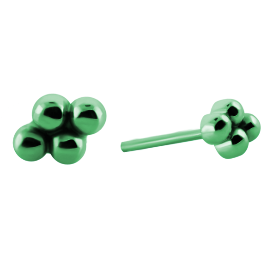 Quad / Four / 4 Bead Cluster - Threadless