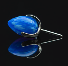 Prong Set Opal & Stone Bullet - Threaded