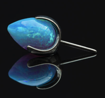Prong Set Opal & Stone Bullet - Threaded