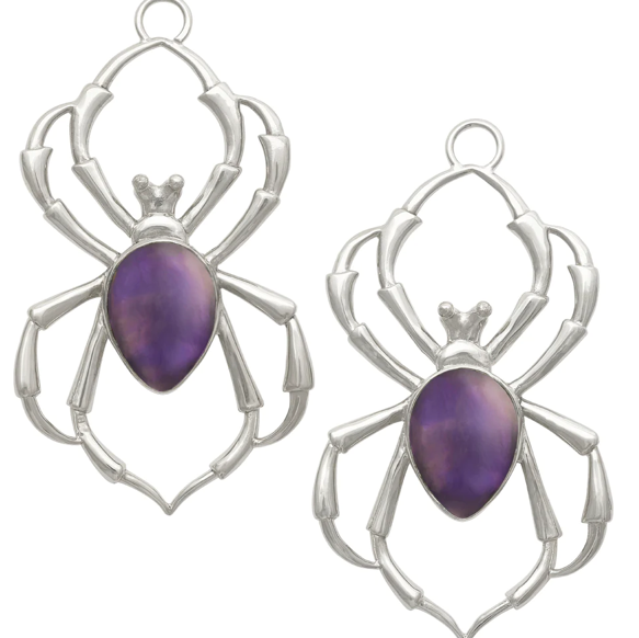 Brass Arachnid Gem Hangers