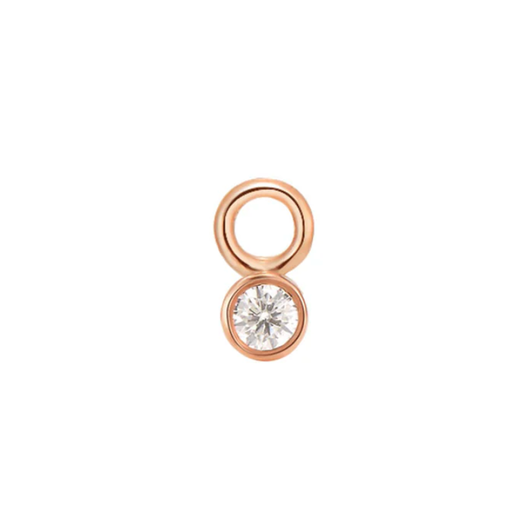Tiny Bezel Diamond Charm