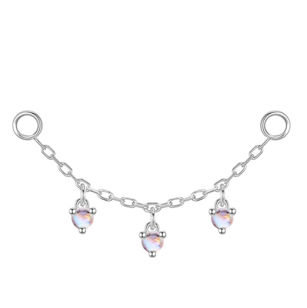 Dripping Three Gem Chain Attachment