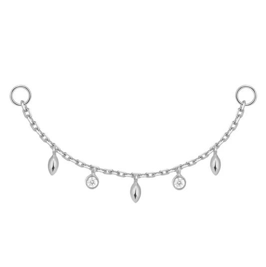 Dripping Bezel Marquise Bead Chain Attachment