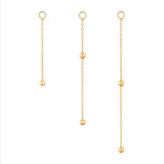 Cute Bead Curb Chain Beaded Dangle