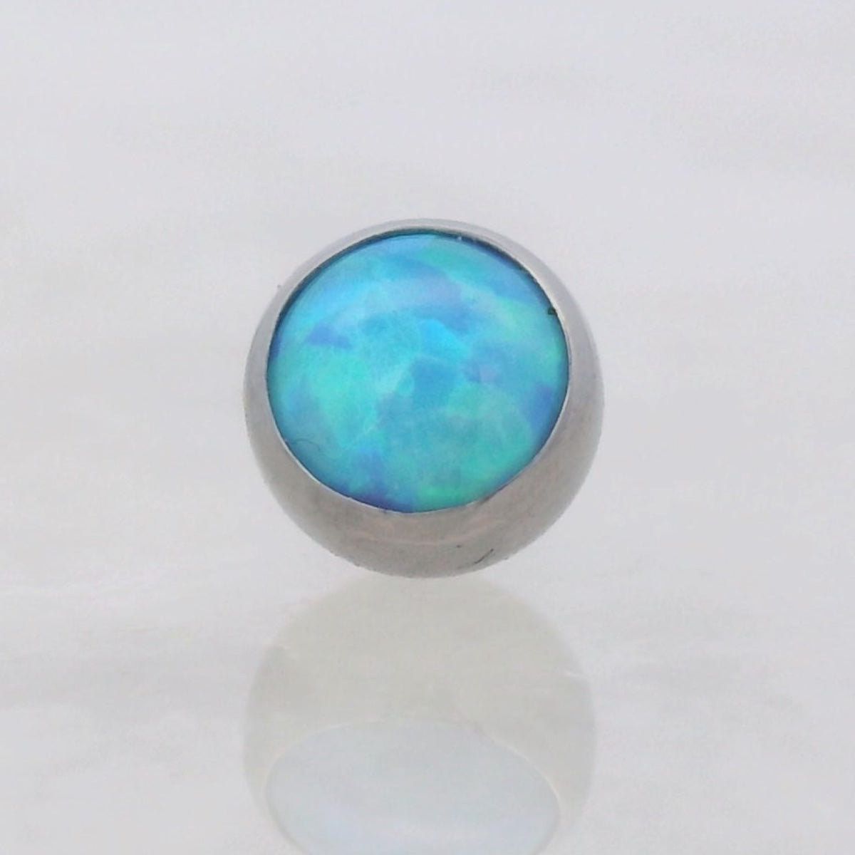 Gem Ball Opal - Titanium - Threaded