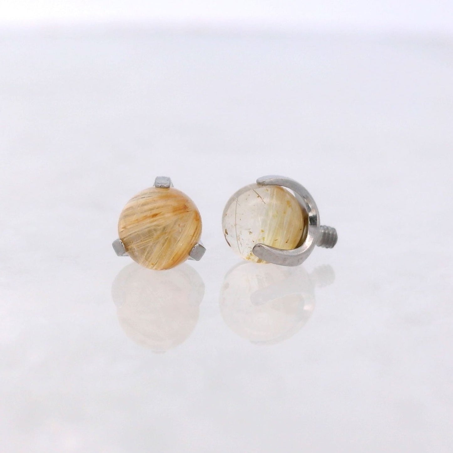 Prong Set Round Opals & Stones - Threaded