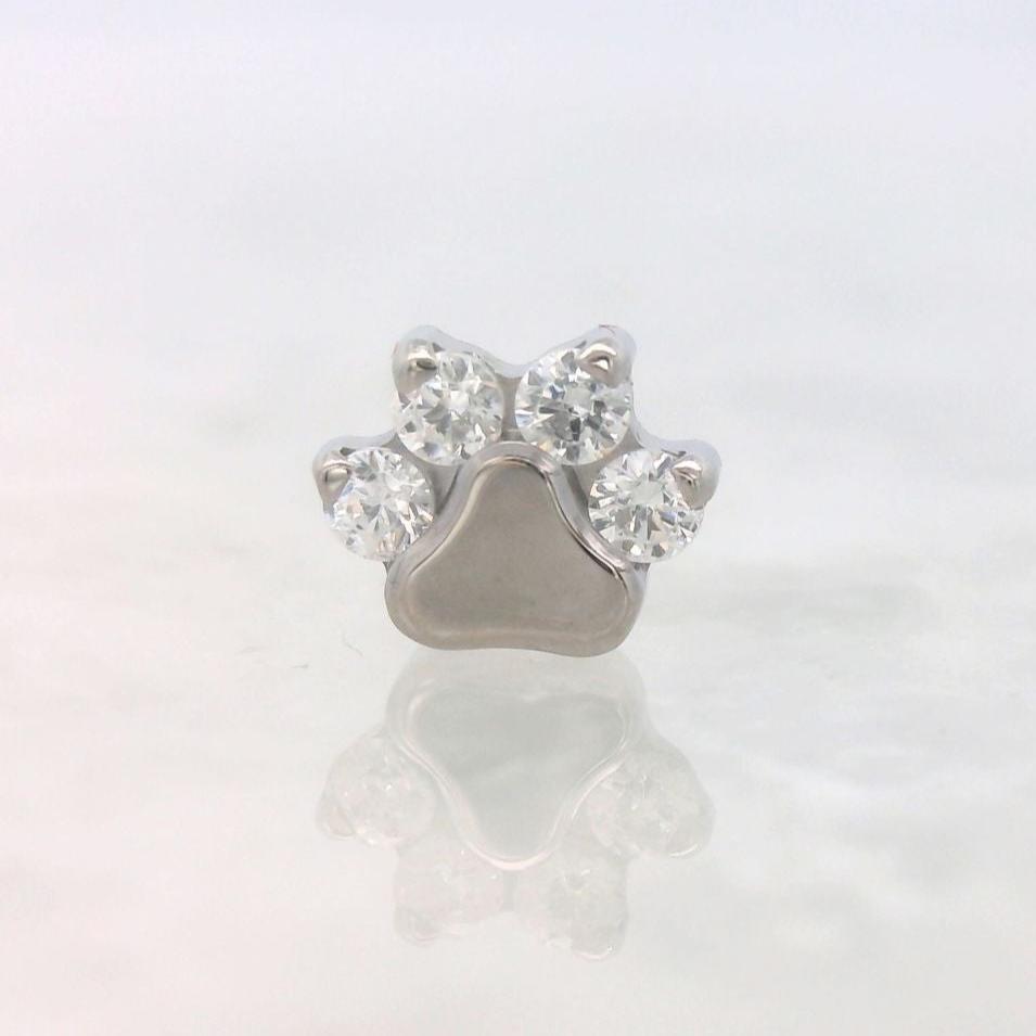 Paw Print With Gems
