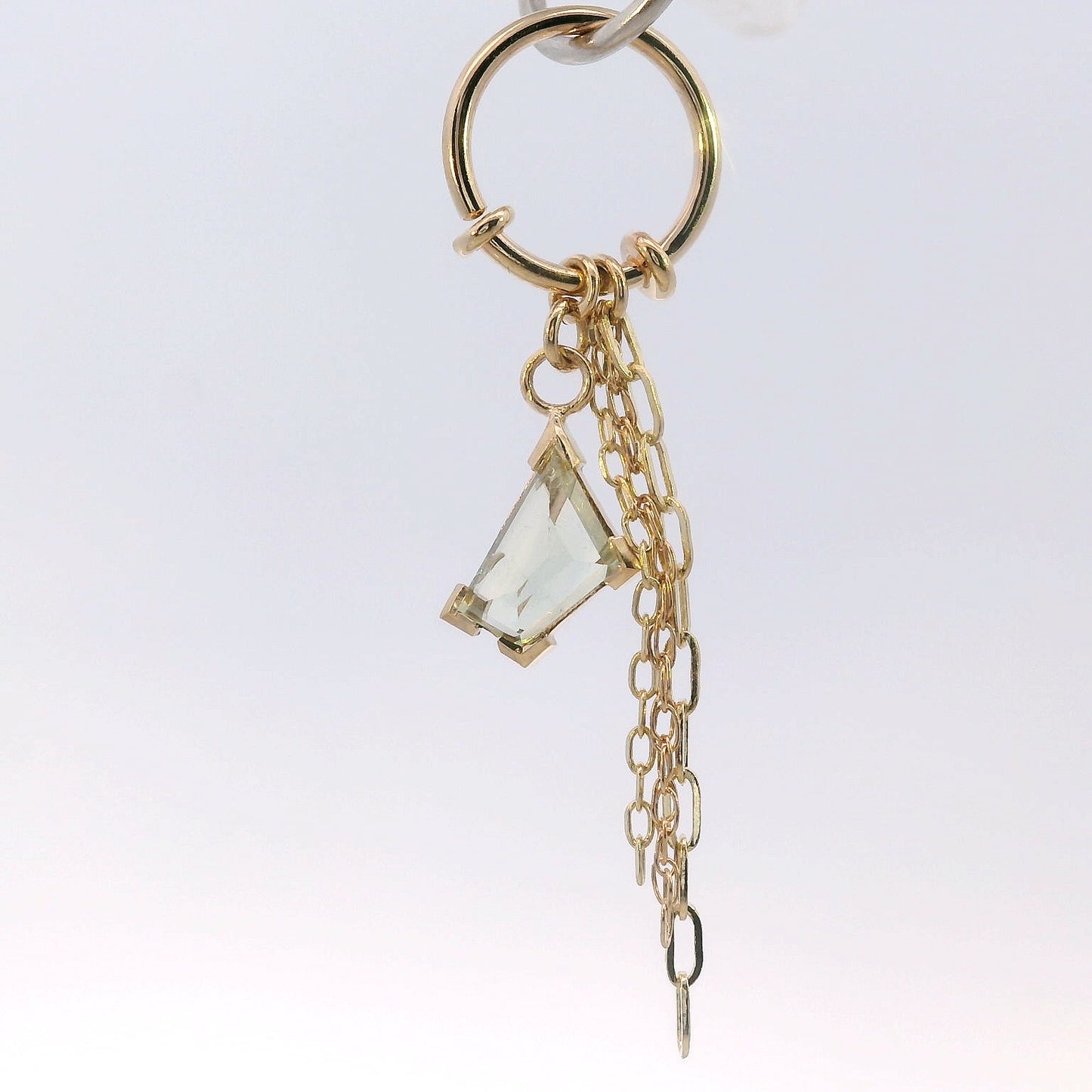 Chain Ring - Geo Umba Sapphire Yellow Gold