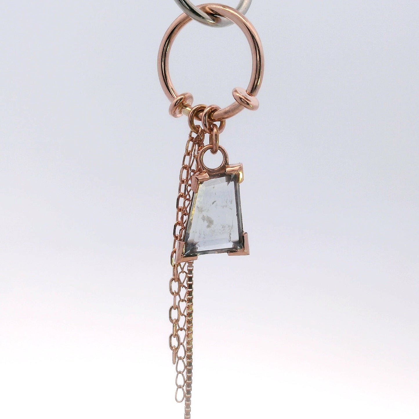 Chain Ring - Winza Ruby Sapphire Rose Gold