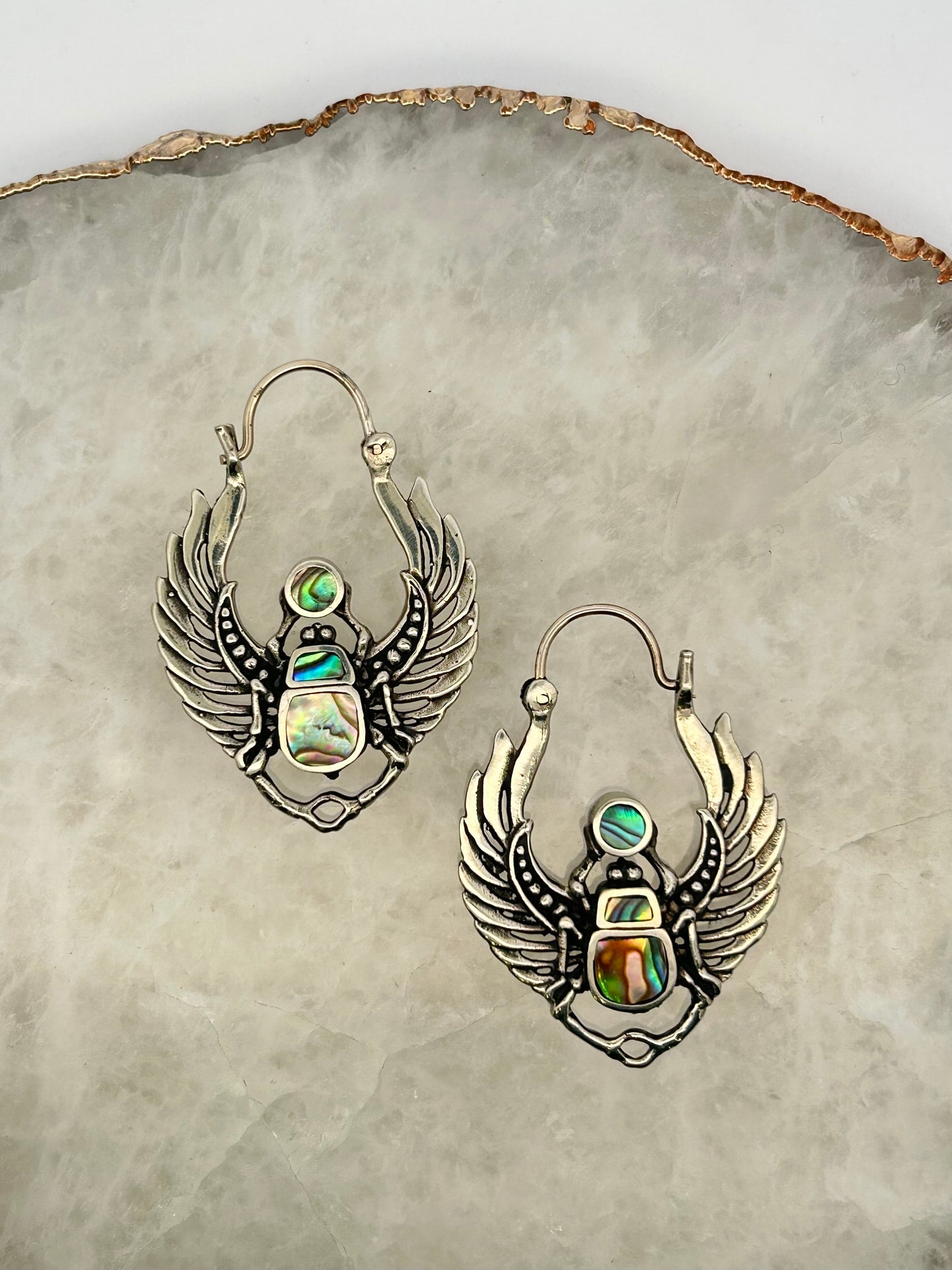 Scarab Pava Earrings
