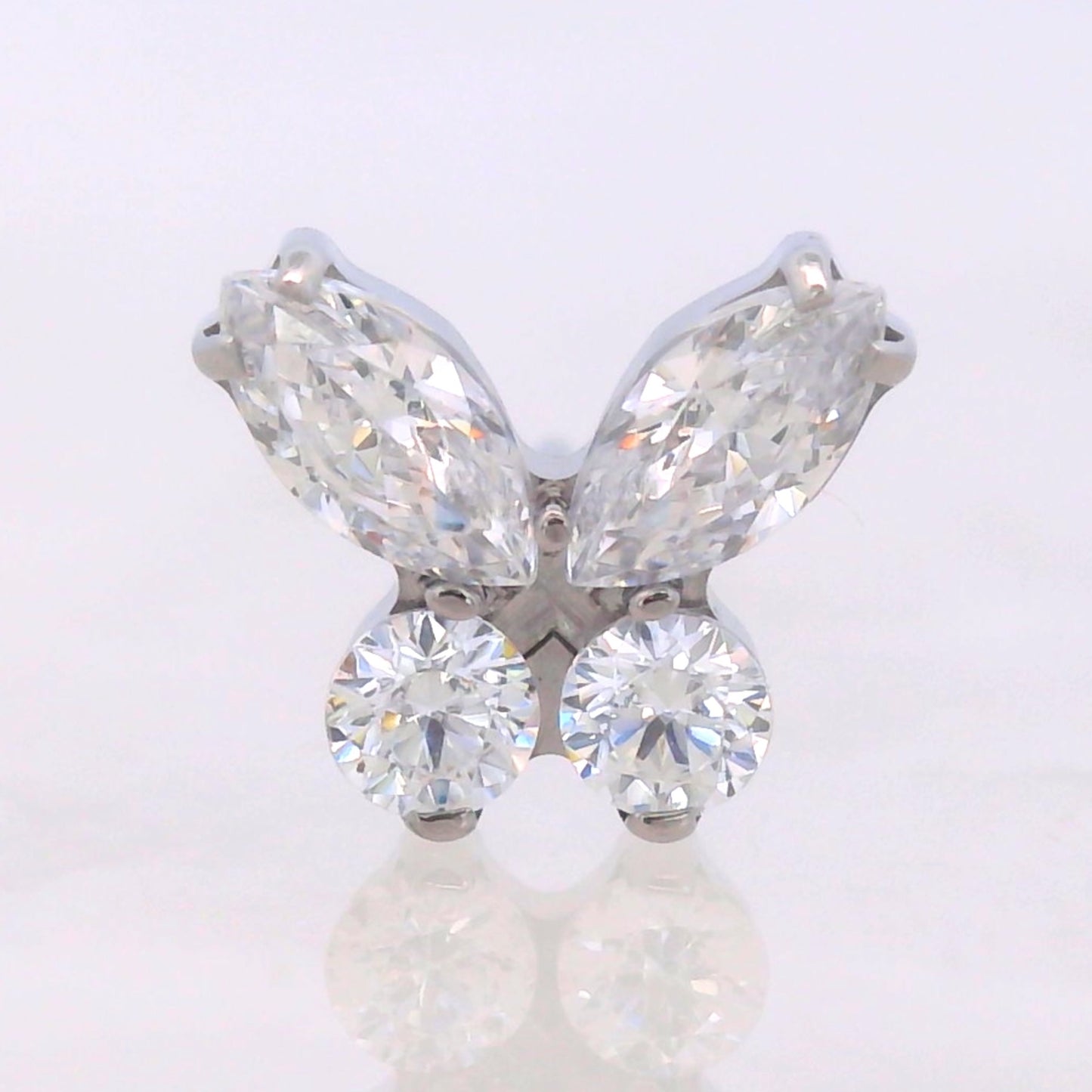 Gem Butterfly - Titanium