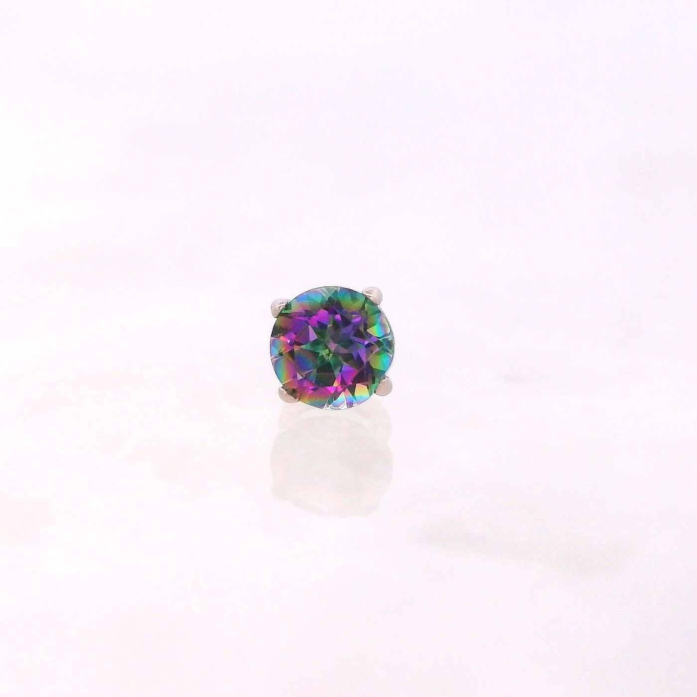 Tiffany Prong 18k White Gold