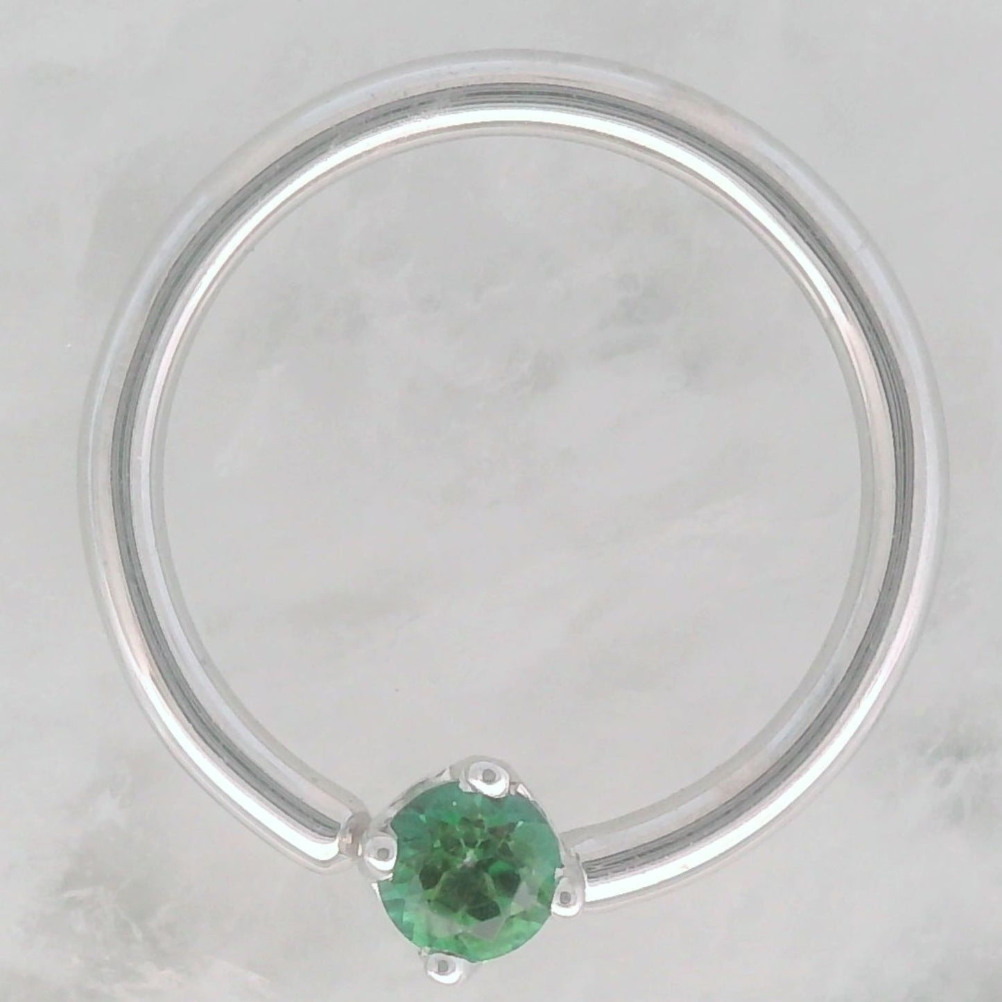 Gold Fixed Prong Gem Rings (Horizontal)
