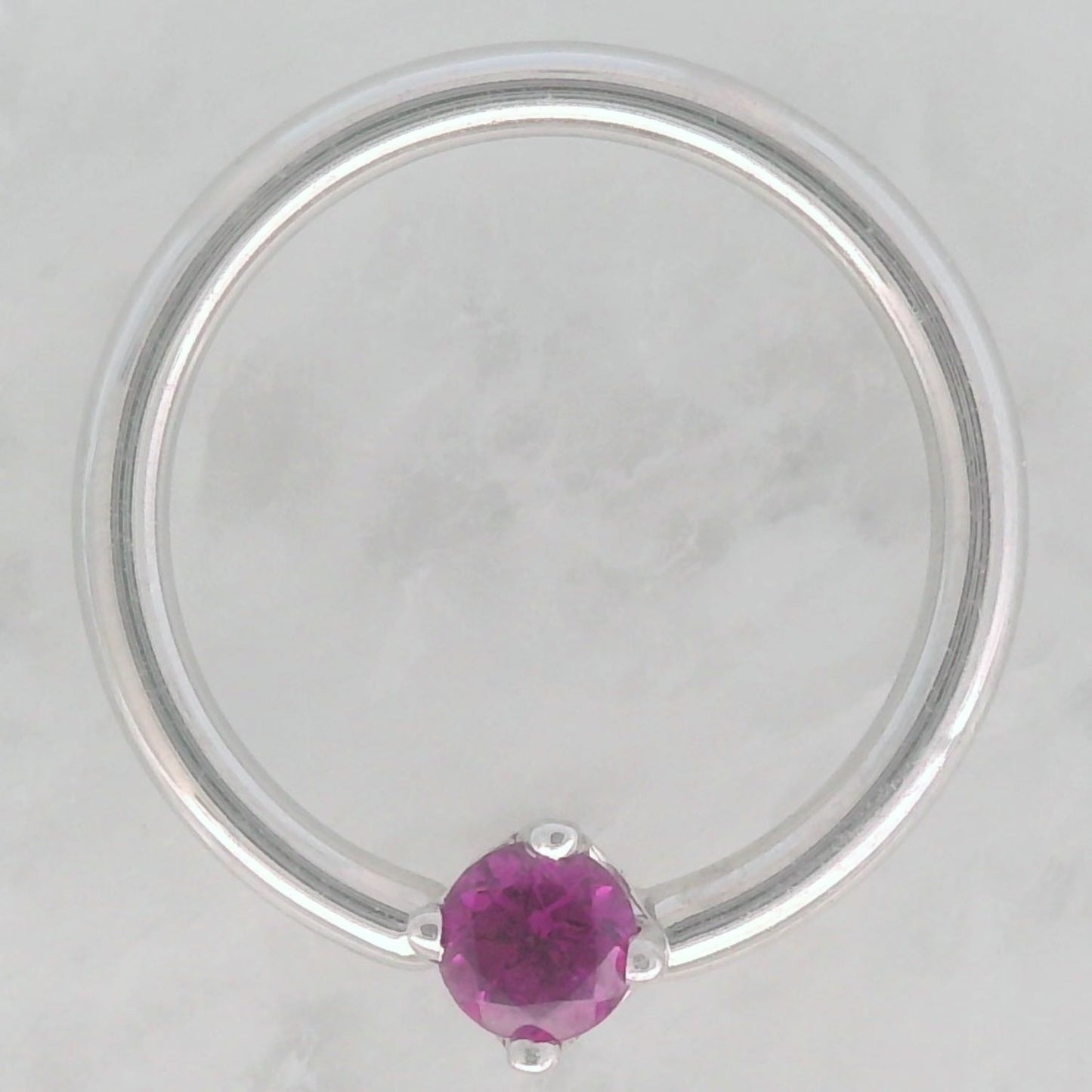 Gold Fixed Prong Gem Rings (Horizontal)
