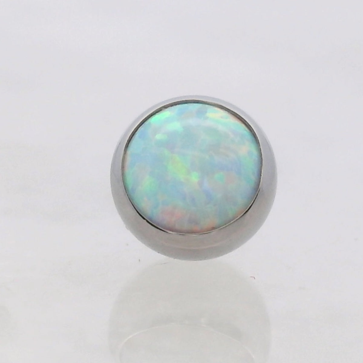 Gem Ball Opal - Titanium - Threaded