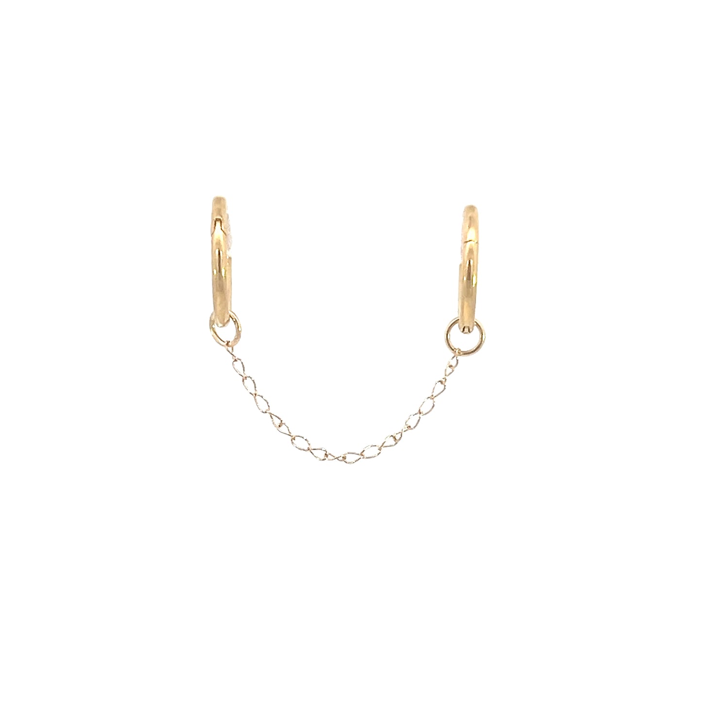 Baby Curb Chain 1mm - 14k Yellow Gold - Single Draping Chain