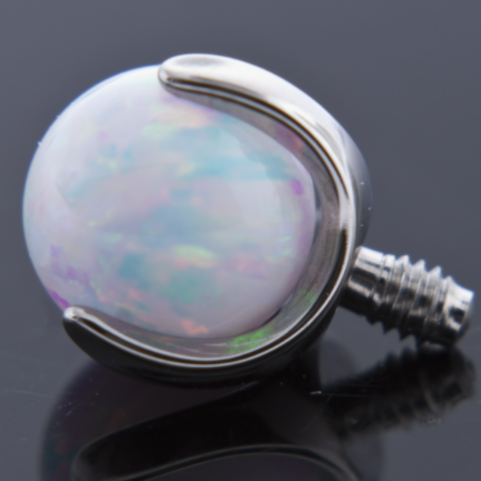 Prong Set Round Opals & Stones - Threaded