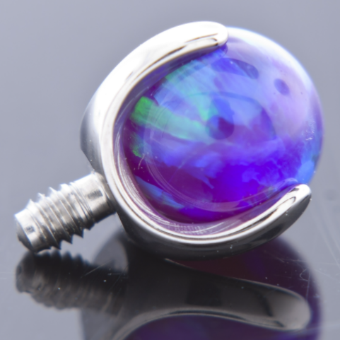 Prong Set Round Opals & Stones - Threaded