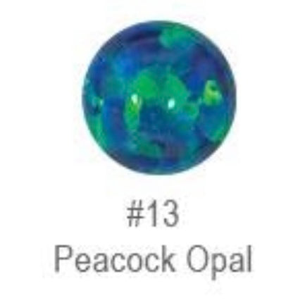 Captive Bead - Round - Synthetic Opal and Stone