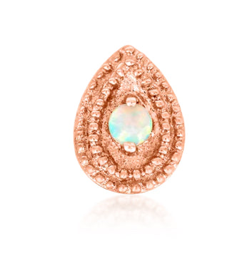 Double Milgrain Gem Pear