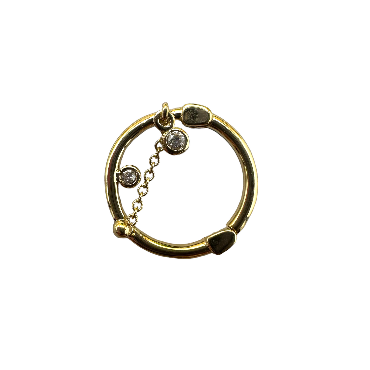 Runaway Dangle Hinge Ring