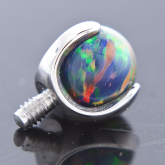 Prong Set Round Opals & Stones - Threaded
