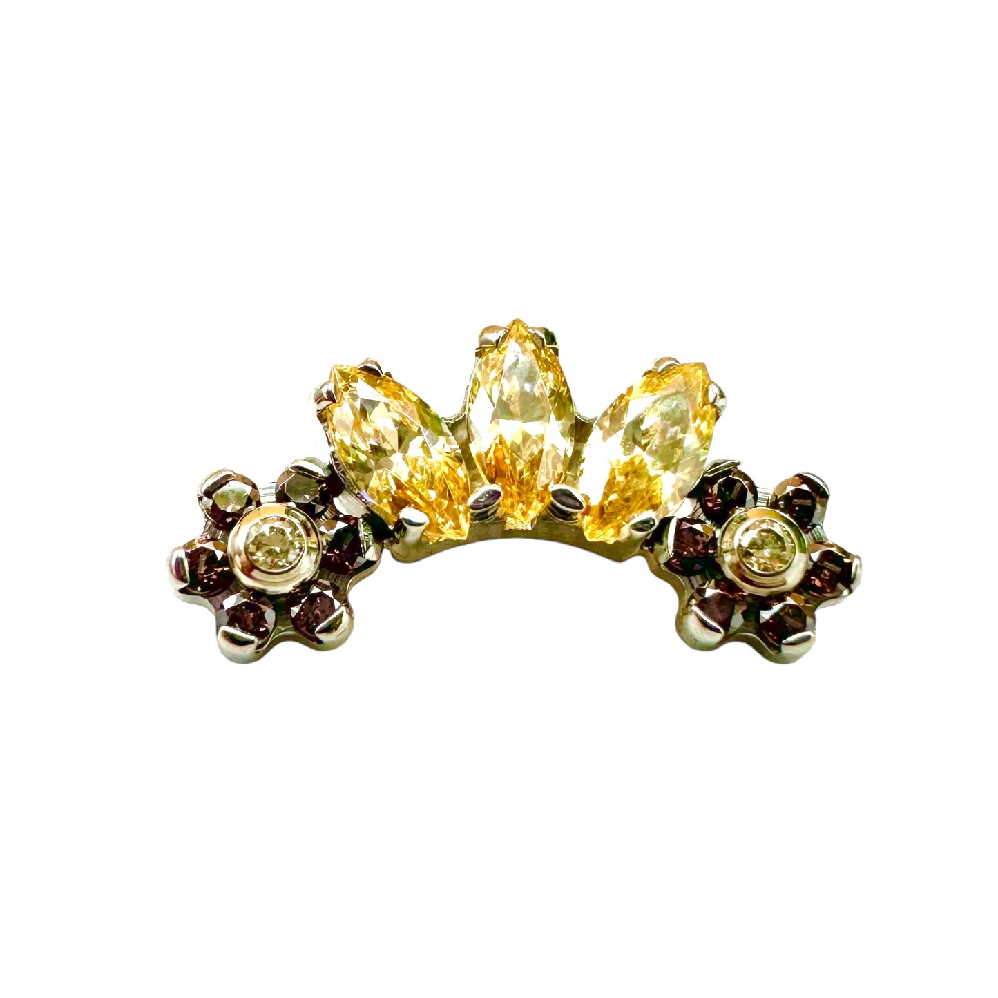 Majesty Marquise Fan Titanium Threaded End