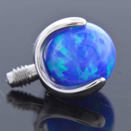 Prong Set Round Opals & Stones - Threaded