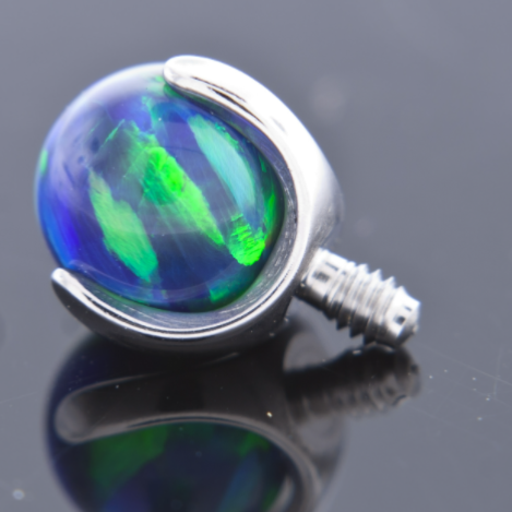 Prong Set Round Opals & Stones - Threaded