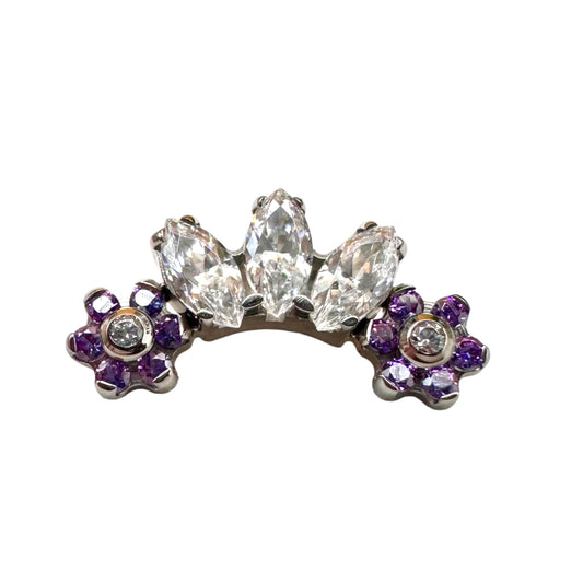 Majesty Marquise Fan Titanium Threaded End