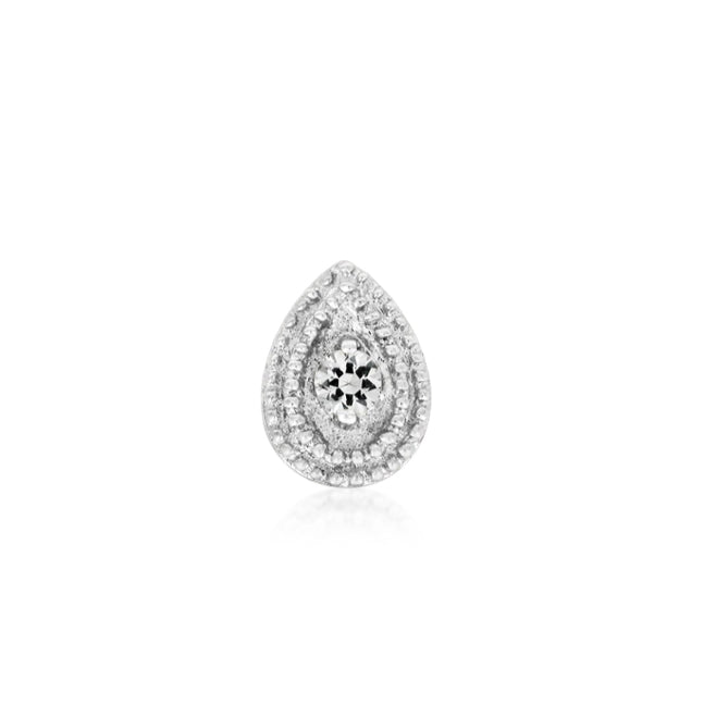 Double Milgrain Gem Pear