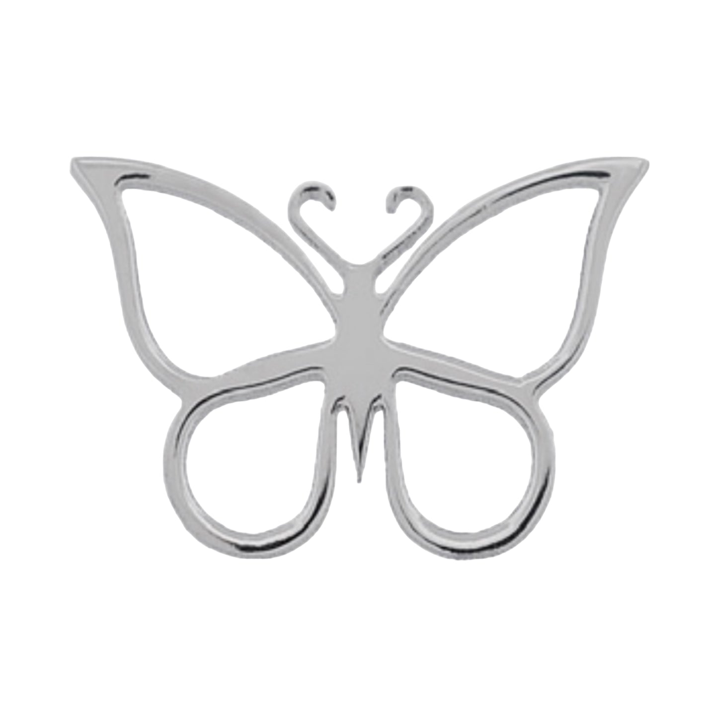 Butterfly - Titanium - Threadless