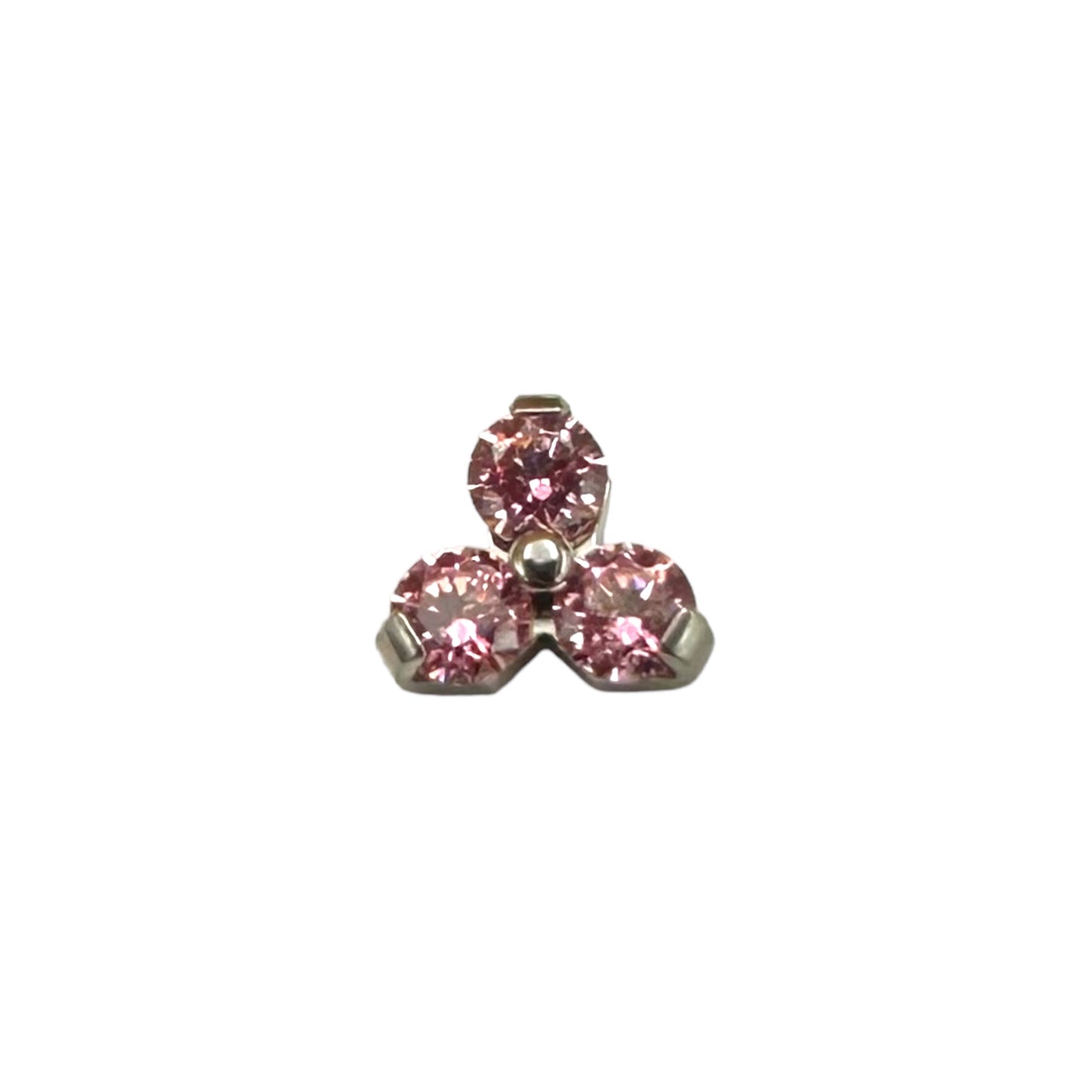 Trinity with Faceted Gems - Titanium
