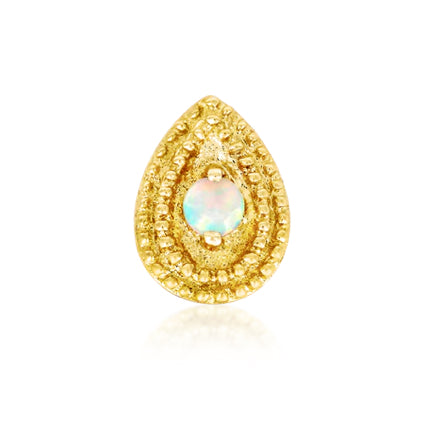 Double Milgrain Gem Pear